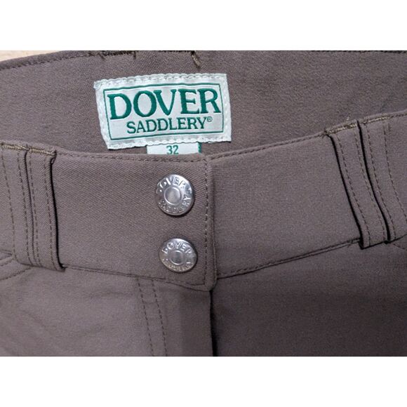 Dover Saddlery Breeches Women Size 32 Dark Tan Equestrian Horse Riding Pants - Picture 3 of 9